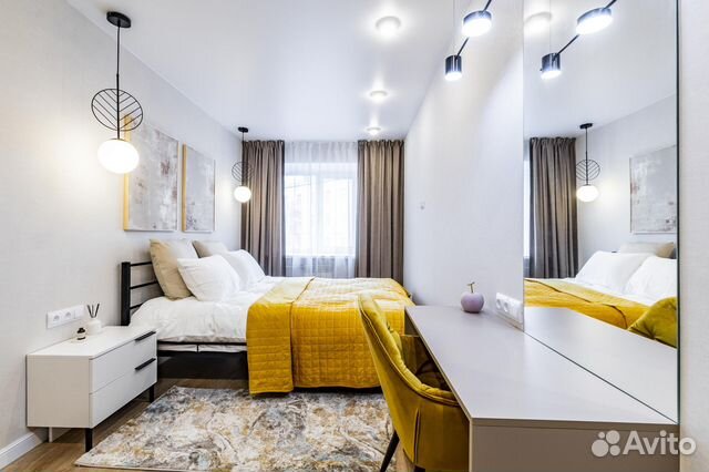 

1-к. квартира, 44 м², 2 кровати