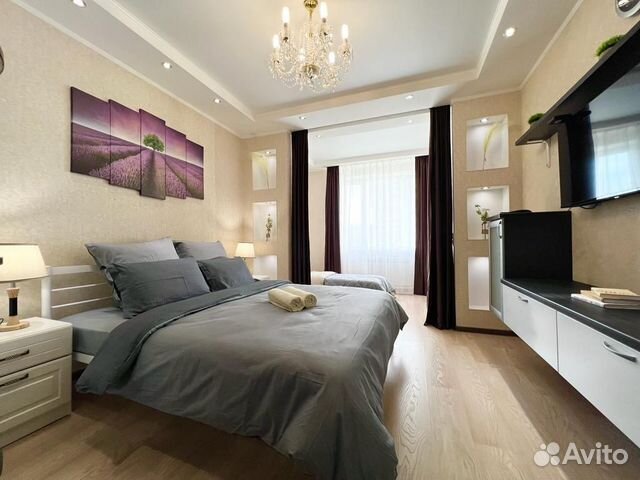 

1-к. квартира, 44 м², 2 кровати