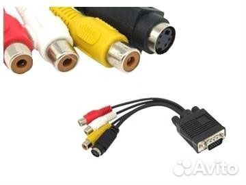 Хвост VGA - 3 г-н. Тюльпана плюс s-video