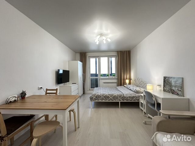

Квартира-студия, 27 м², 3 кровати