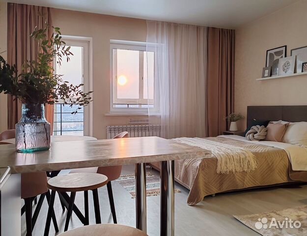 

Квартира-студия, 33 м², 1 кровать