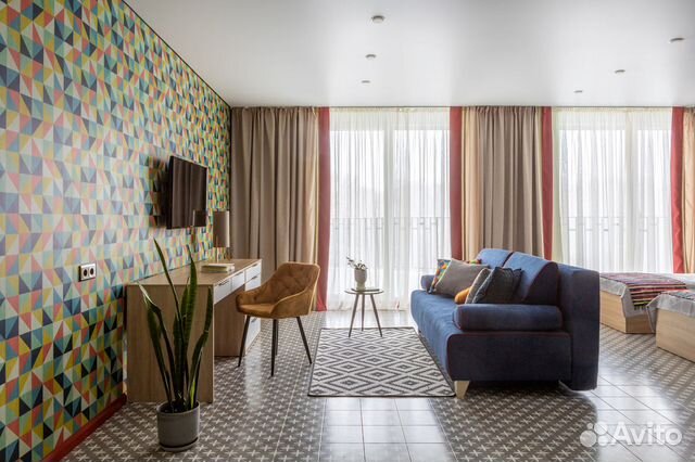 

Квартира-студия, 50 м², 2 кровати