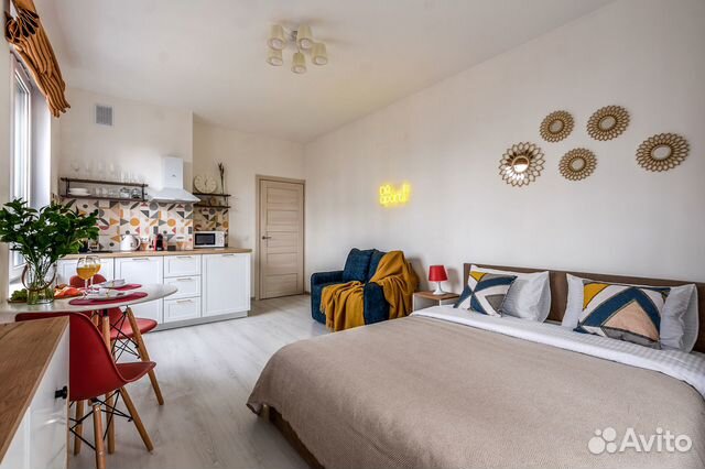 

Квартира-студия, 27 м², 2 кровати