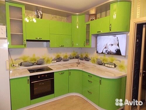 зелёная угловая кухня фото онлайн зелёная угловая кухня фото