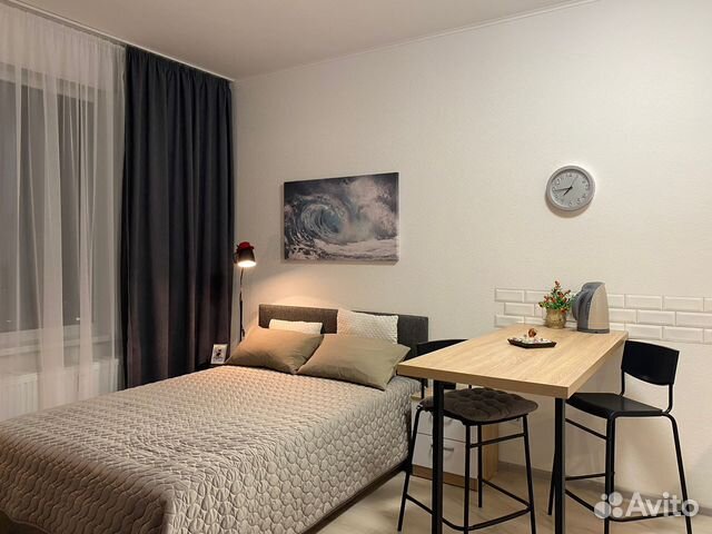 

Квартира-студия, 27 м², 2 кровати
