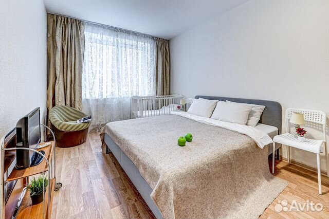 

1-к. квартира, 45 м², 2 кровати