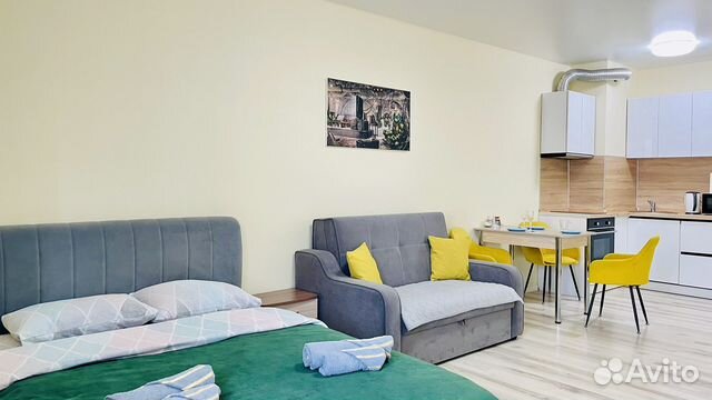 

Квартира-студия, 35 м², 2 кровати