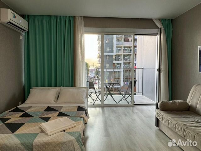 

Квартира-студия, 32 м², 2 кровати