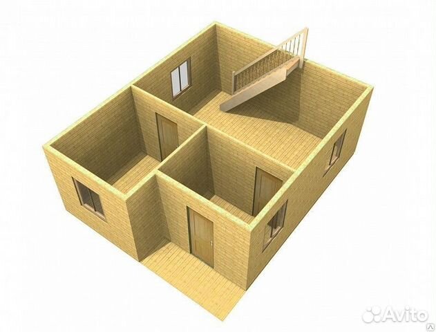 Каркасно-щитовой Дачный дом дд-022 5.5х7м Каркасно-щитовой Дачный дом дд-022 5.5х7м