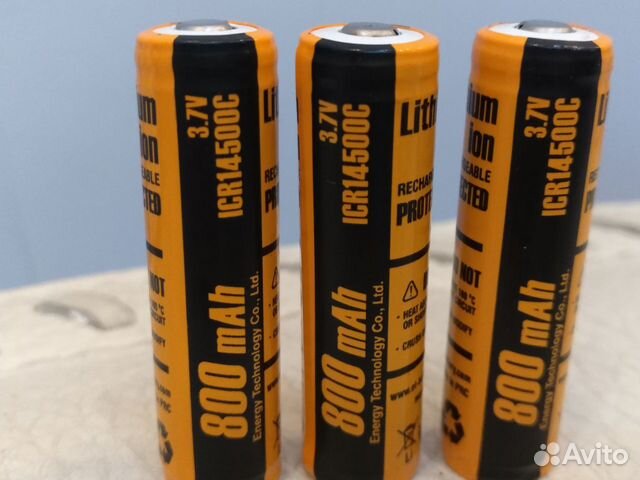 Li-lon аккумулятор ET ICR18500 B 1400mAh 3.7V Li-lon аккумулятор ET ICR18500 B 1400mAh 3.7V