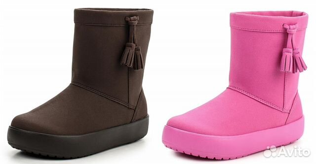 Сапоги угги Lodge Point Crocs 2 цвета 23 - 34 р