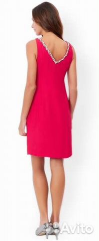 Нарядное платье 44 46 розовое чёрное белое фуксия Нарядное платье 44 46 розовое чёрное белое фуксия