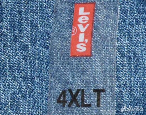 Джинсовая рубашка levis большого размера из США