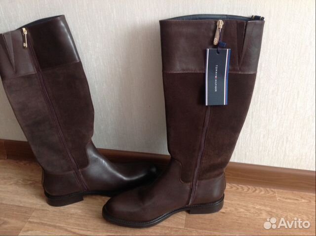 Новые кожаные сапоги Tommy Hilfiger р. 38 Новые кожаные сапоги Tommy Hilfiger р. 38