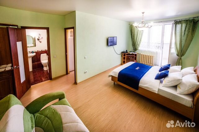 

1-к. квартира, 45 м², 2 кровати