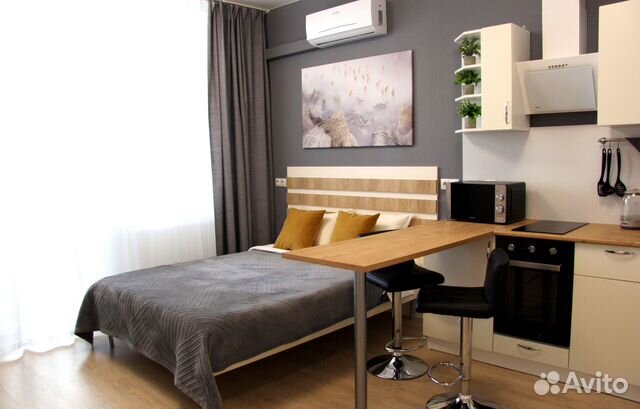 

Квартира-студия, 33 м², 1 кровать