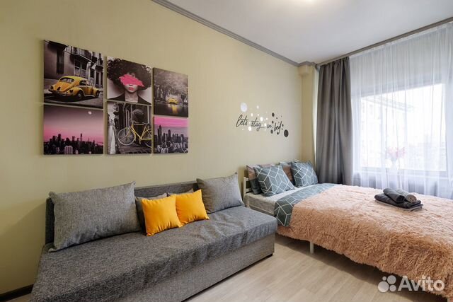

1-к. квартира, 37 м², 2 кровати