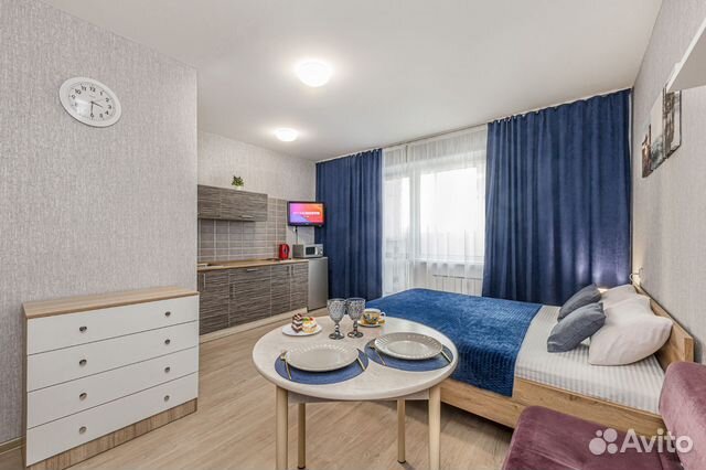

Квартира-студия, 30 м², 1 кровать