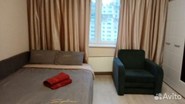 

Квартира-студия, 28 м², 3 кровати