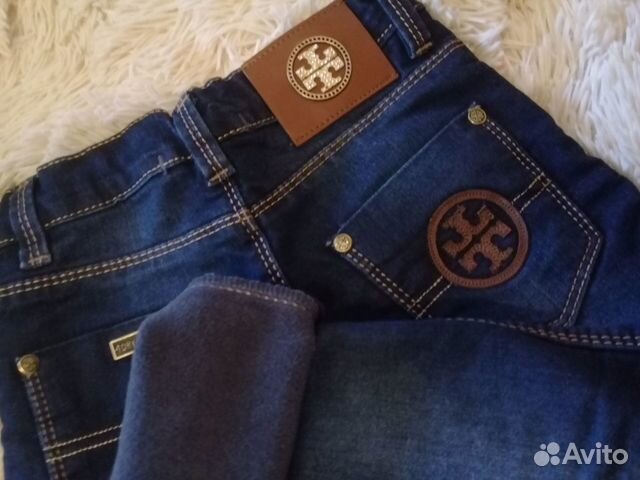 Фирменные тёплые джинсы Tory Burch (новые)