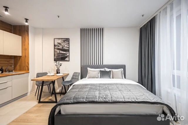 

Квартира-студия, 28 м², 1 кровать