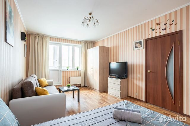 

1-к. квартира, 38 м², 2 кровати