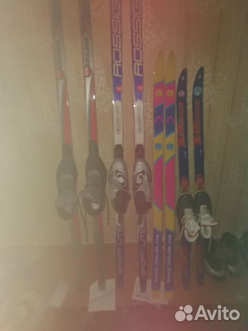 Лыжи беговые пластиковые с ботинками