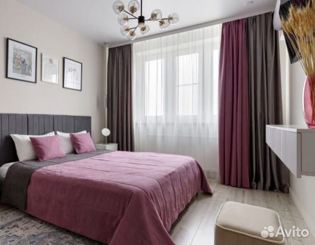 

1-к. квартира, 42 м², 2 кровати