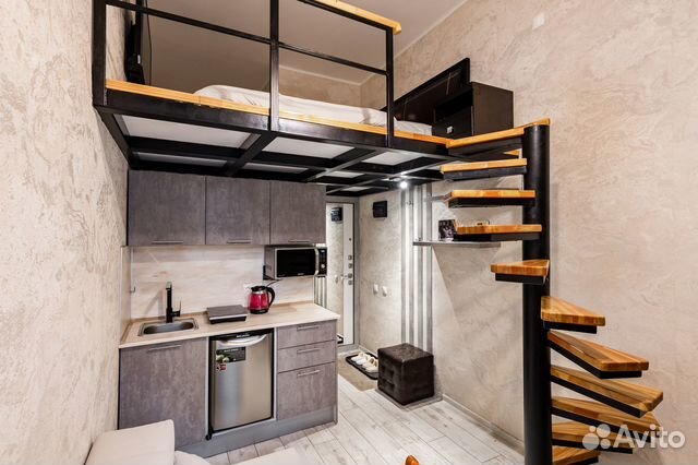 

Квартира-студия, 21 м², 2 кровати