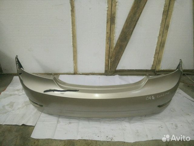 Бампер задний хендай солярис