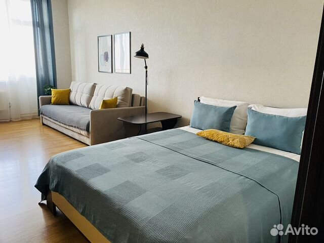 

1-к. квартира, 44 м², 2 кровати