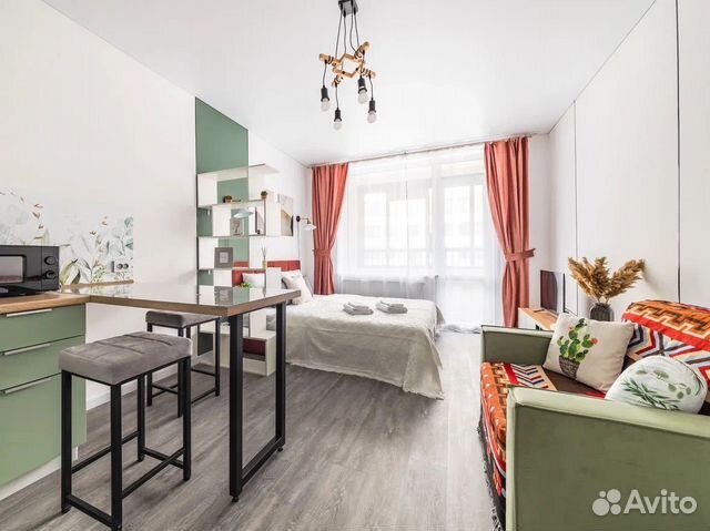 

Квартира-студия, 25 м², 2 кровати