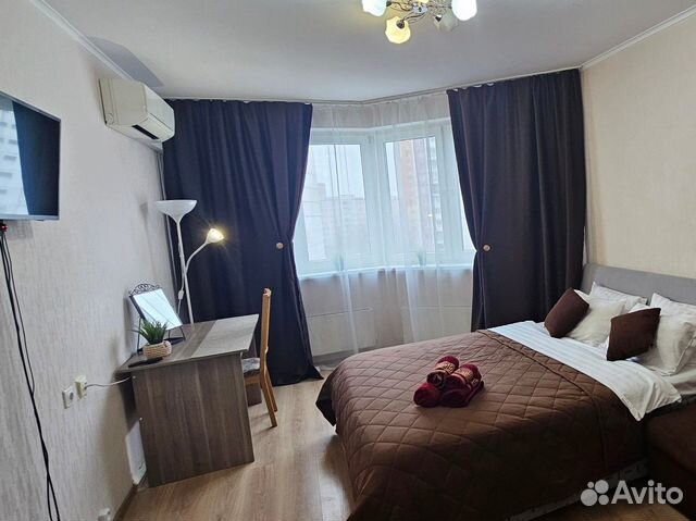 

1-к. квартира, 44 м², 3 кровати