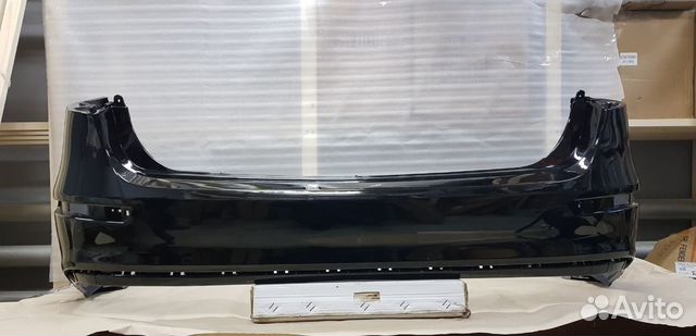 Задний бампер Киа Рио 3 черный Задний бампер Киа Рио 3 черный