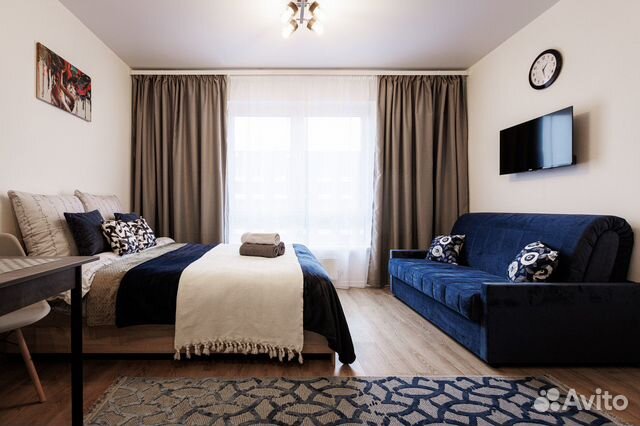 

Квартира-студия, 26 м², 2 кровати