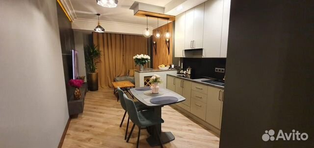 

1-к. квартира, 62 м², 2 кровати