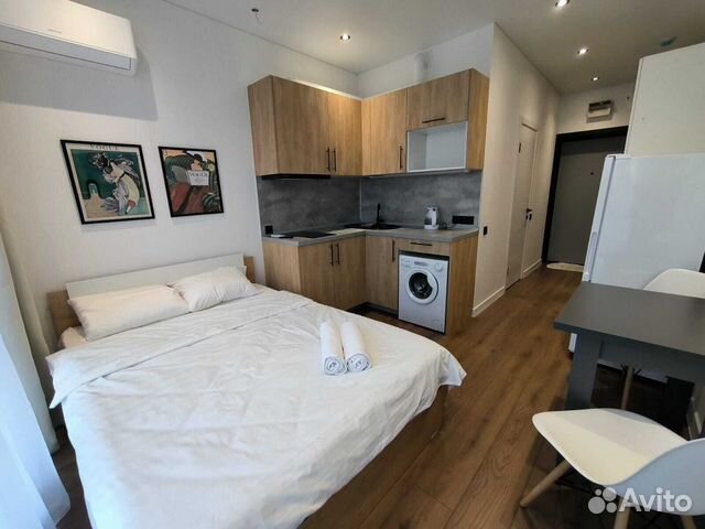 

Квартира-студия, 24 м², 2 кровати