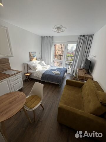 

Квартира-студия, 21 м², 2 кровати