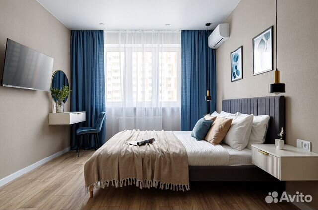 

1-к. квартира, 40 м², 2 кровати
