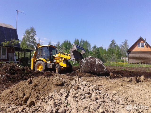 Аренда экскаватора-погрузчика JCB, демонтаж домов Аренда экскаватора-погрузчика JCB, демонтаж домов