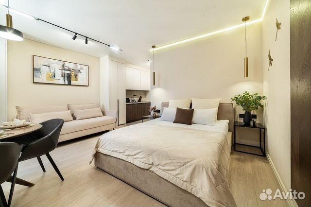 

Квартира-студия, 40 м², 2 кровати