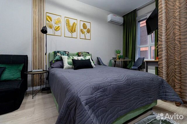 

Квартира-студия, 27 м², 2 кровати
