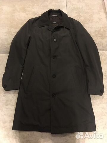 Утепленный плащ куртка Hugo Boss