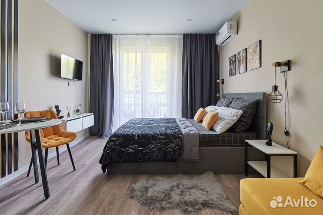 

Квартира-студия, 28 м², 2 кровати