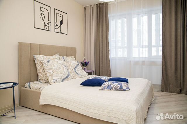 

1-к. квартира, 42 м², 2 кровати