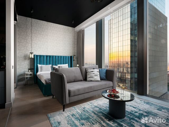 

Квартира-студия, 45 м², 2 кровати