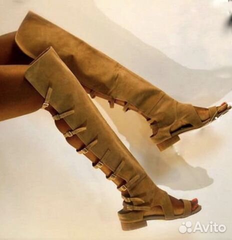 Ботфорты летние+Сумка в подарок новые