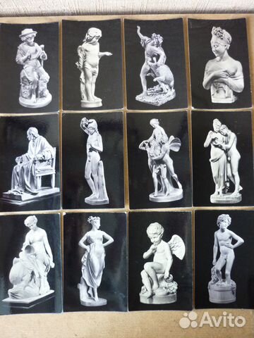 Открытки западноевропейская скульптура 18-19 век