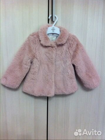 Меховая курточка, Zara, р.86см, 12/18 мес