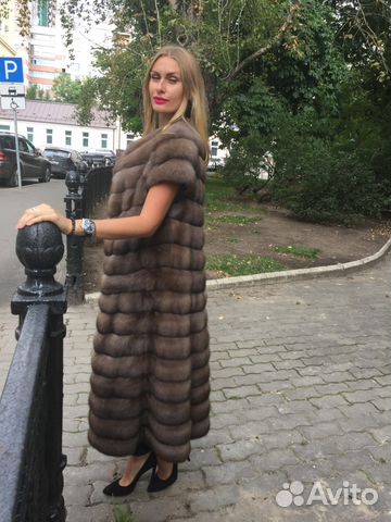 Шуба из аукционного баргузинского соболя. жилет Шуба из аукционного баргузинского соболя. жилет